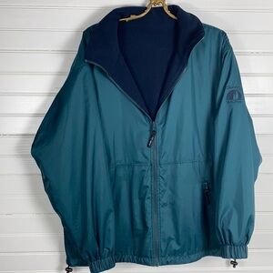 Jack Murphy Seal 2000 Green Fleece Lined Jacket Size Medium